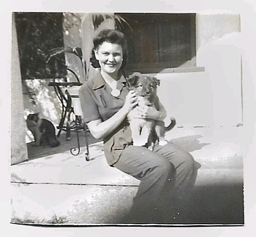 Vintage 1940s small photo - small, of