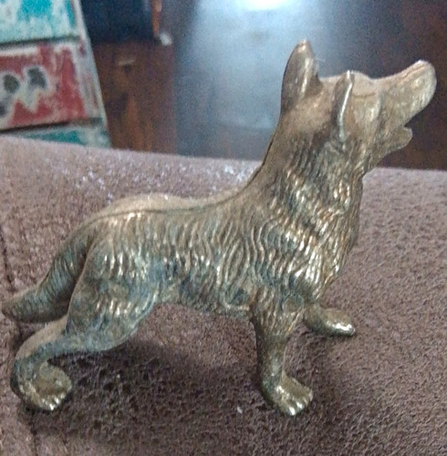 Metal alsatian german shepherd - metal, alsatian/german